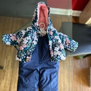 Floral baby girl coat & snow suit